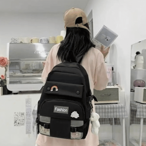 Teen Student Schoolbag white - Image 2