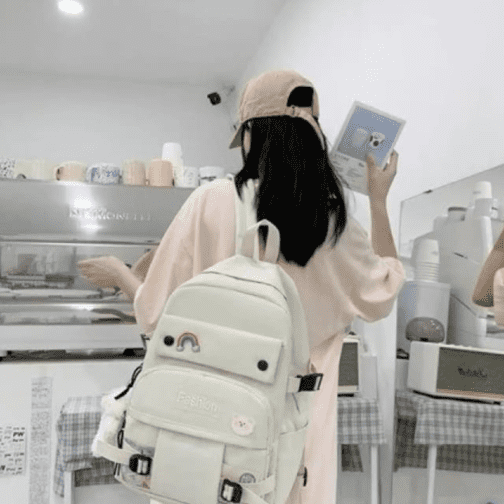 Teen Student Schoolbag blue - Image 3