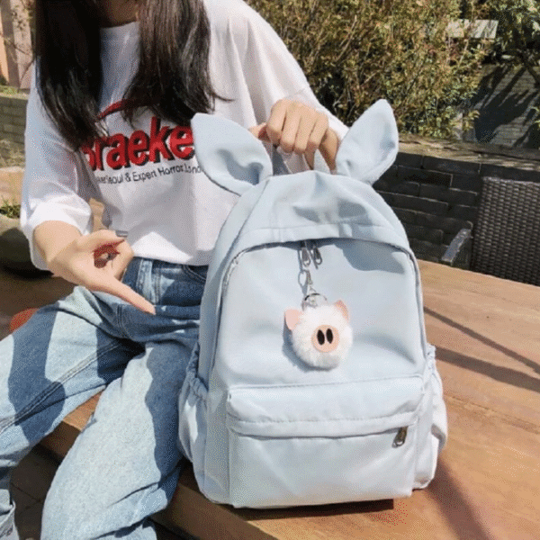 Black Bunny Backpack - Image 2